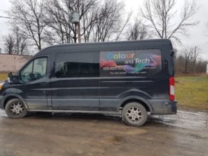 Colour and Tech truck, vehicle graphics