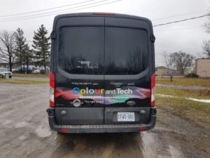 Colour and Tech truck, vehicle graphics