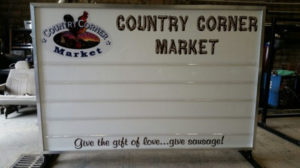 Country Corner Market Mobile Sign